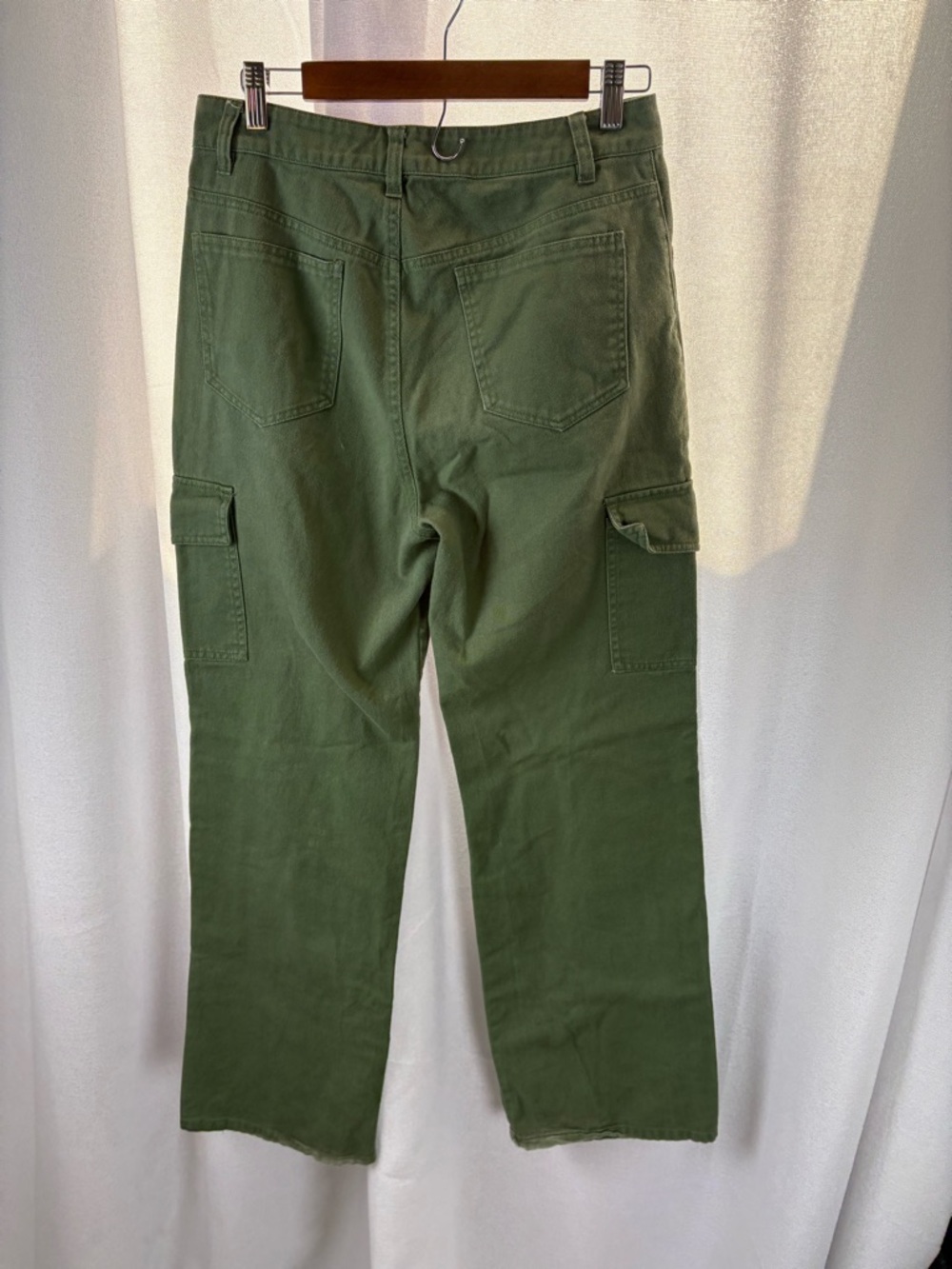 Altard state green cargo wide leg cotton Pants‎ Size Medium EUC - Picture 4 of 9